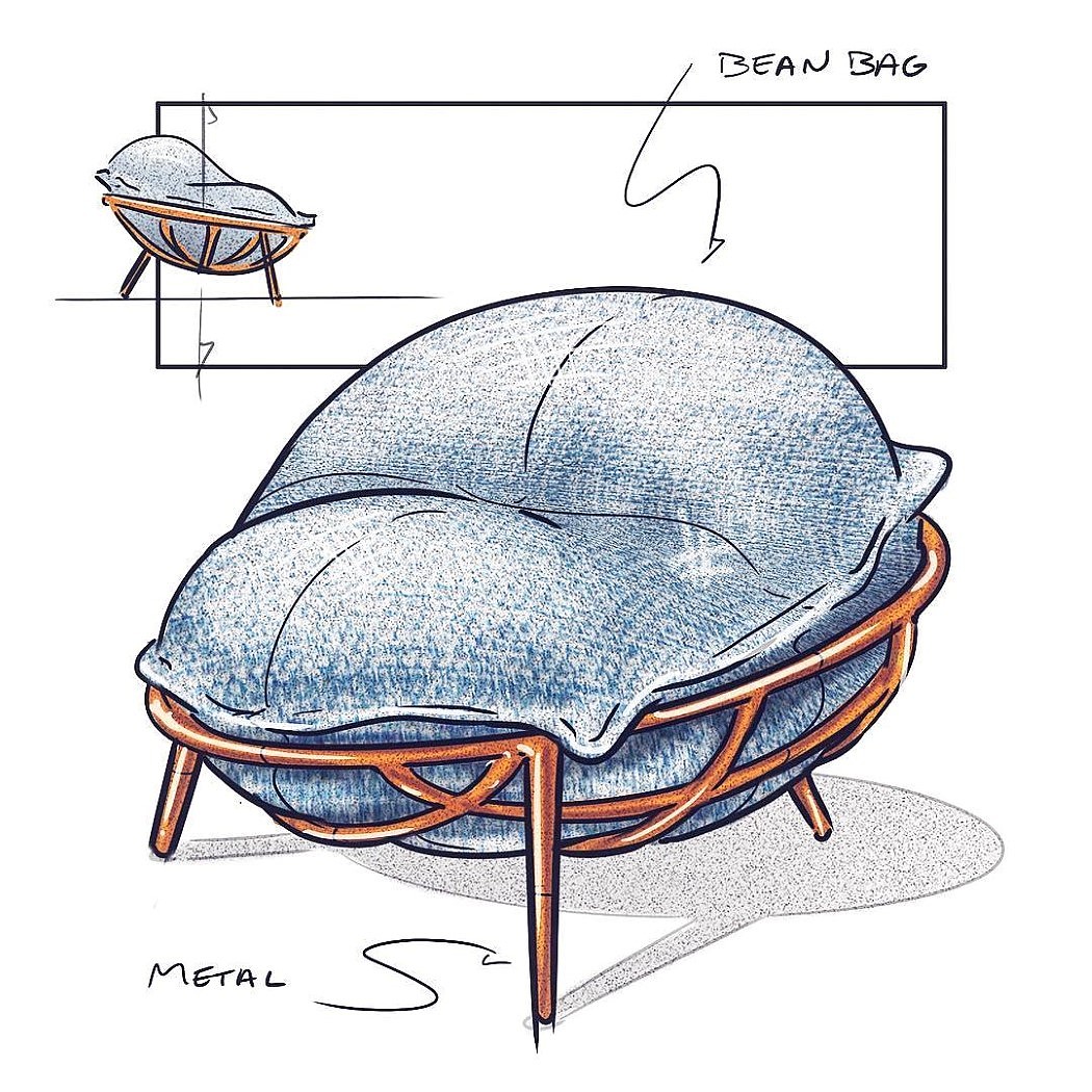 Computer production，furniture，Hand drawn，