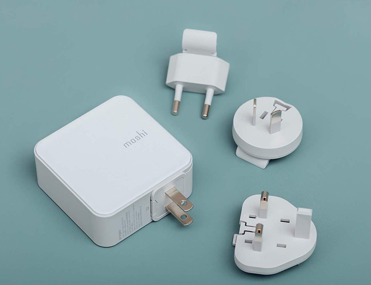 white，Port USB charger，Moshi ProGeo，