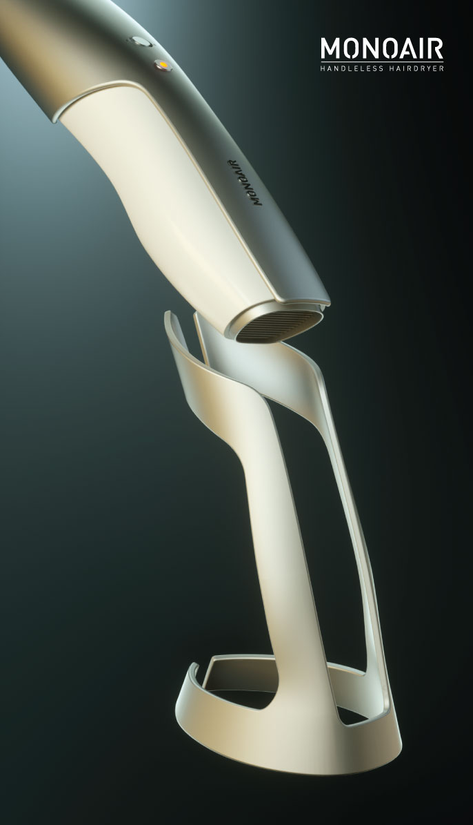 Sessile，hair drier，product design，