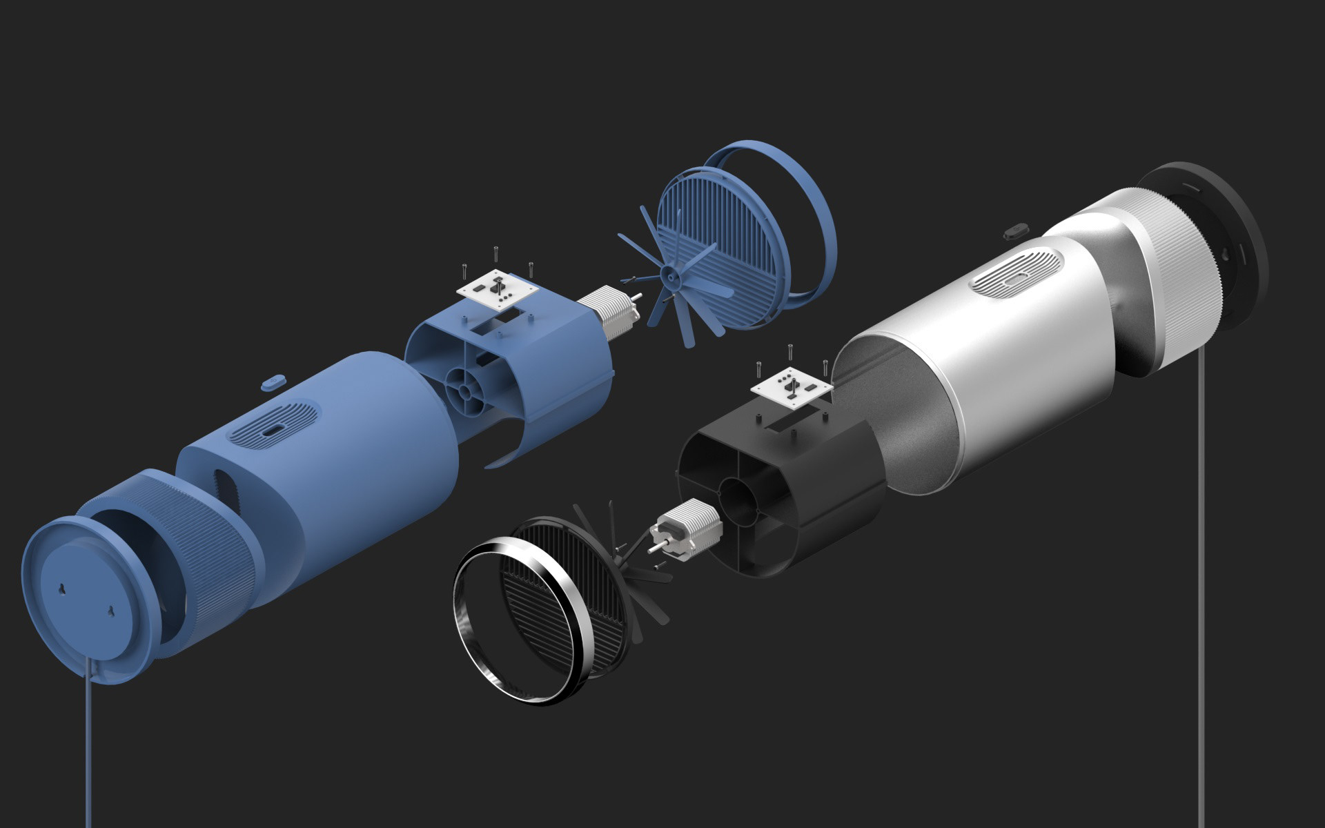 product design，hair drier，Hidden，