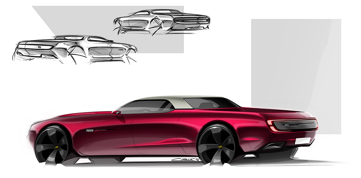 Hand drawn，vehicle，automobile，product design，