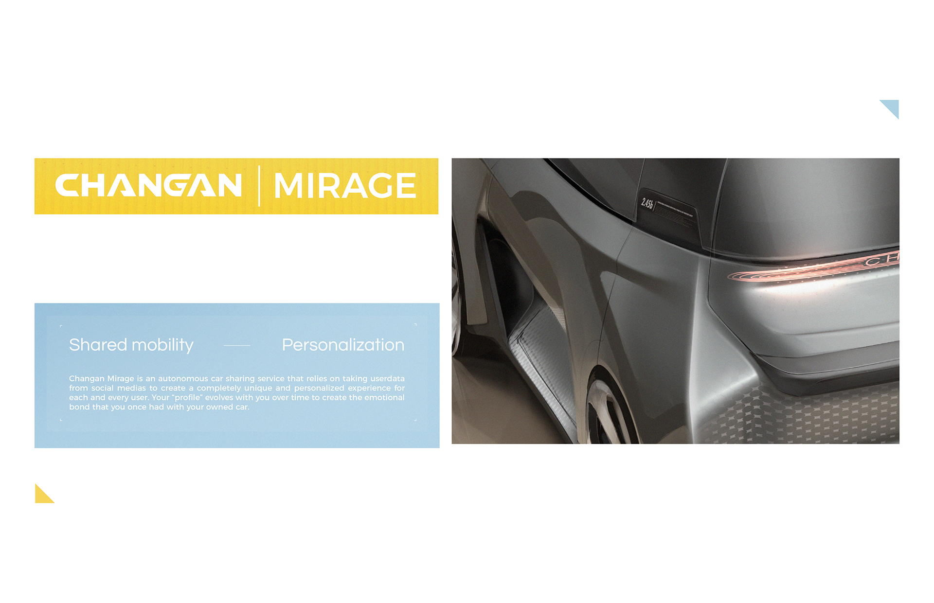 conceptual design，Automobile design，Mirage，Chang'an，