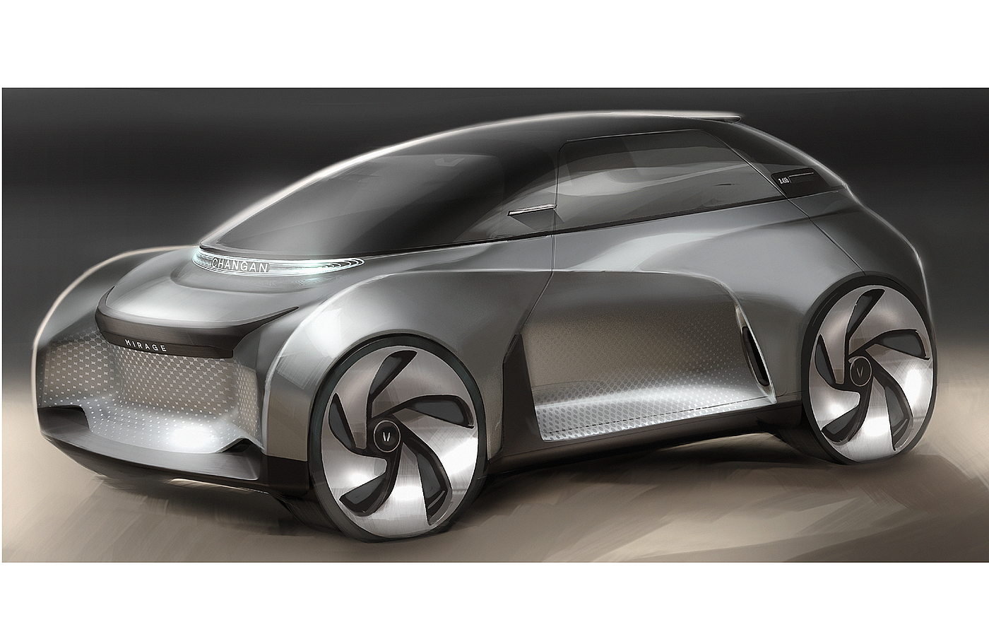 conceptual design，Automobile design，Mirage，Chang'an，