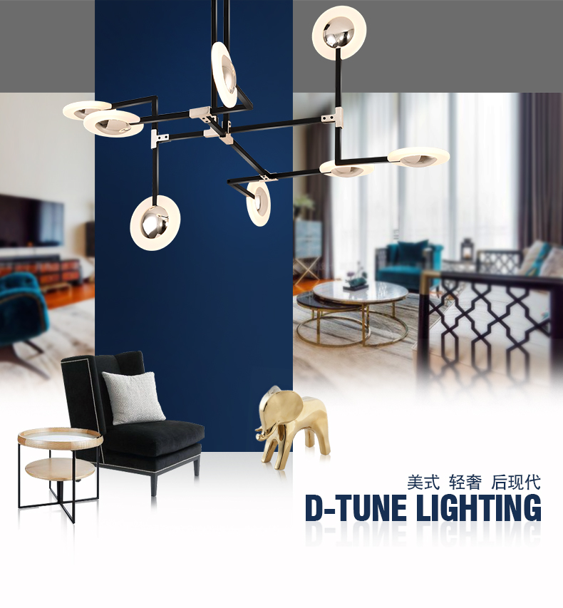 Postmodern，Home Furnishing，a chandelier，vision，details，