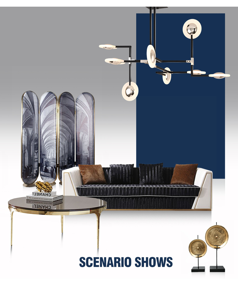 Postmodern，Home Furnishing，a chandelier，vision，details，