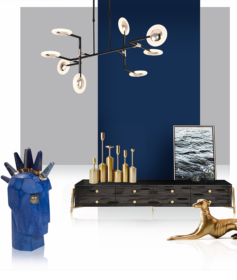 Postmodern，Home Furnishing，a chandelier，vision，details，