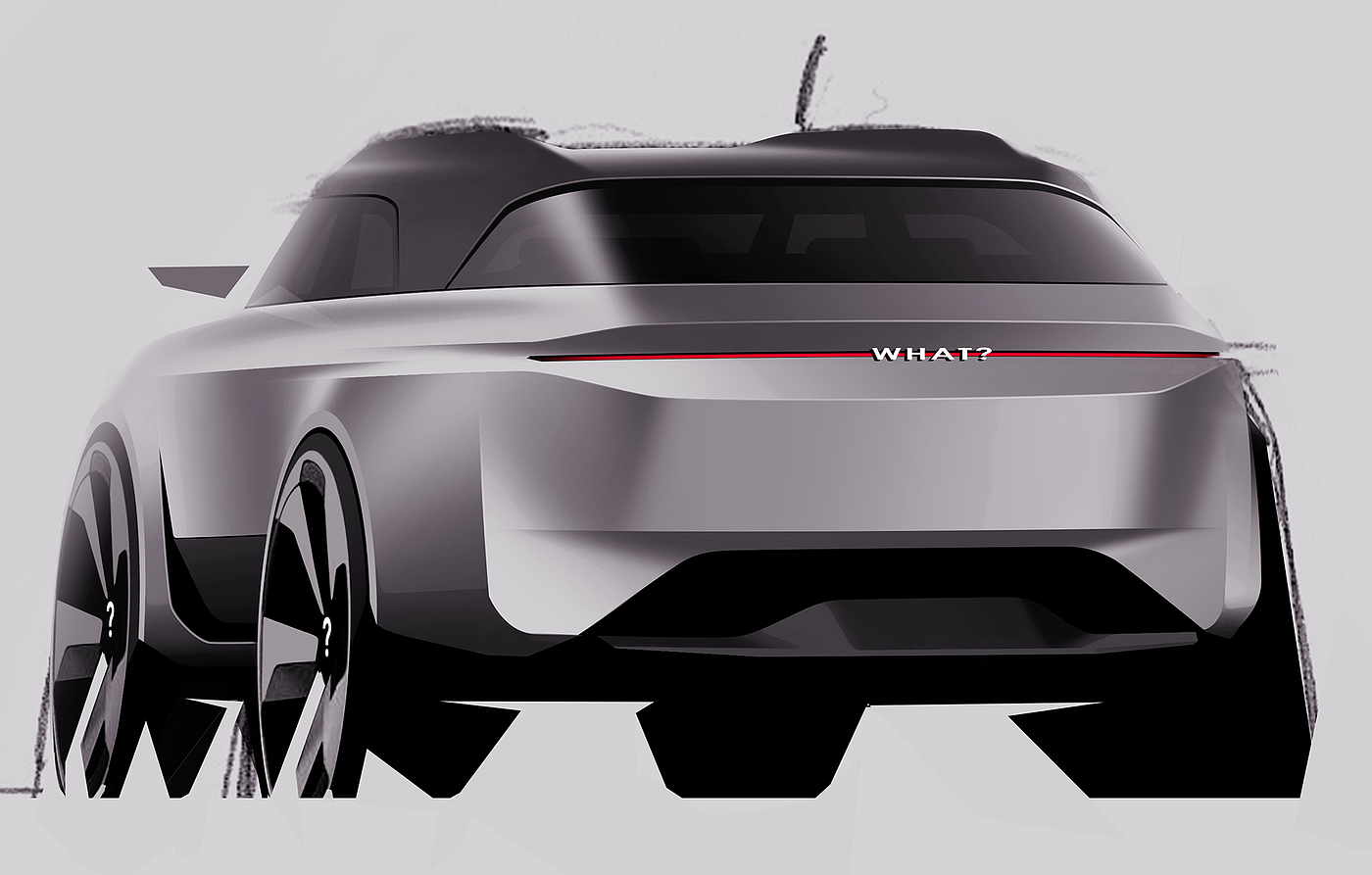 Computer production，Hand drawn，Automobile design，