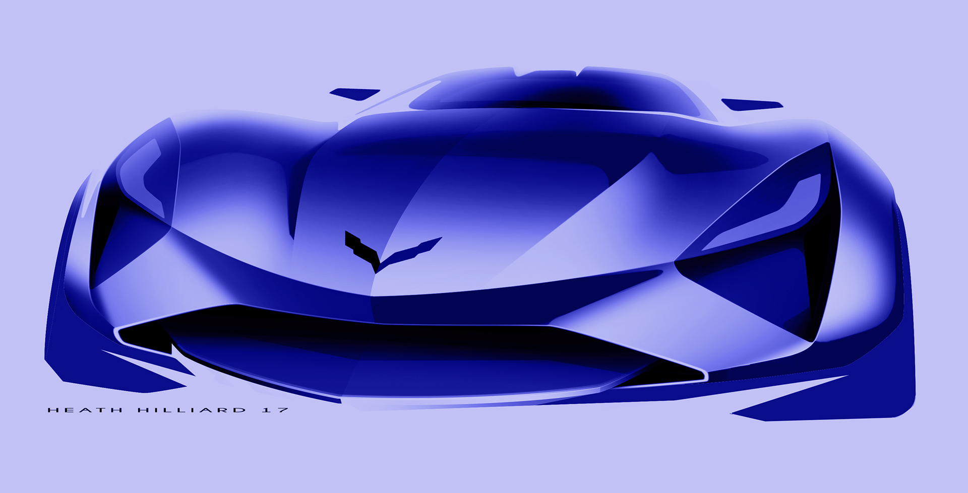 汽车设计超炫酷概念汽车手绘效果图