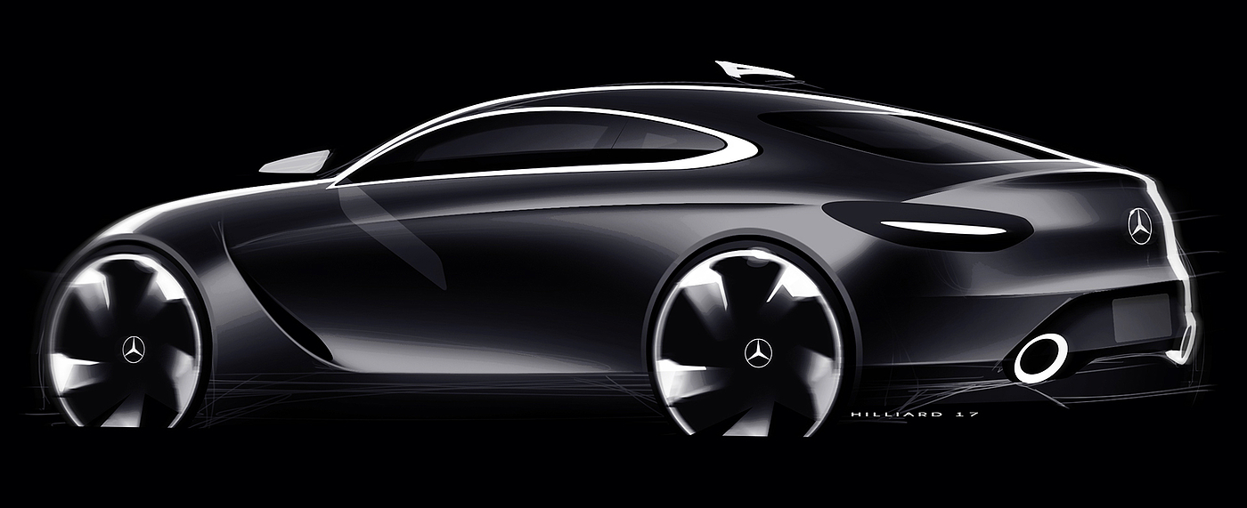 Computer production，Hand drawn，Automobile design，