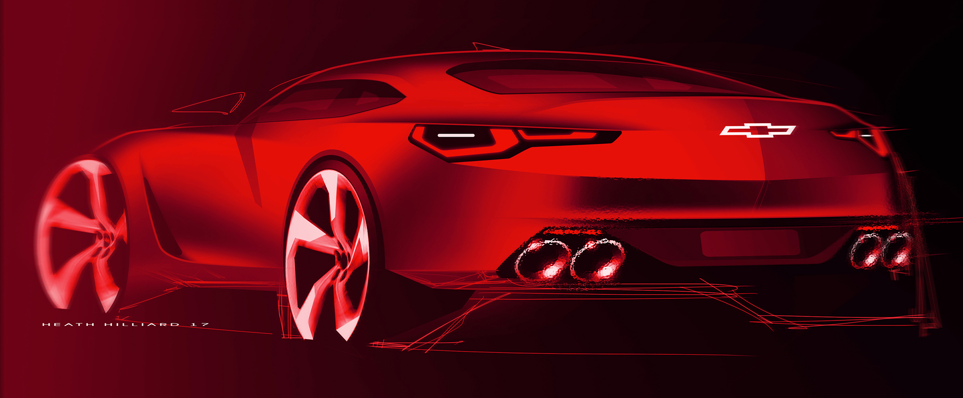 Computer production，Hand drawn，Automobile design，