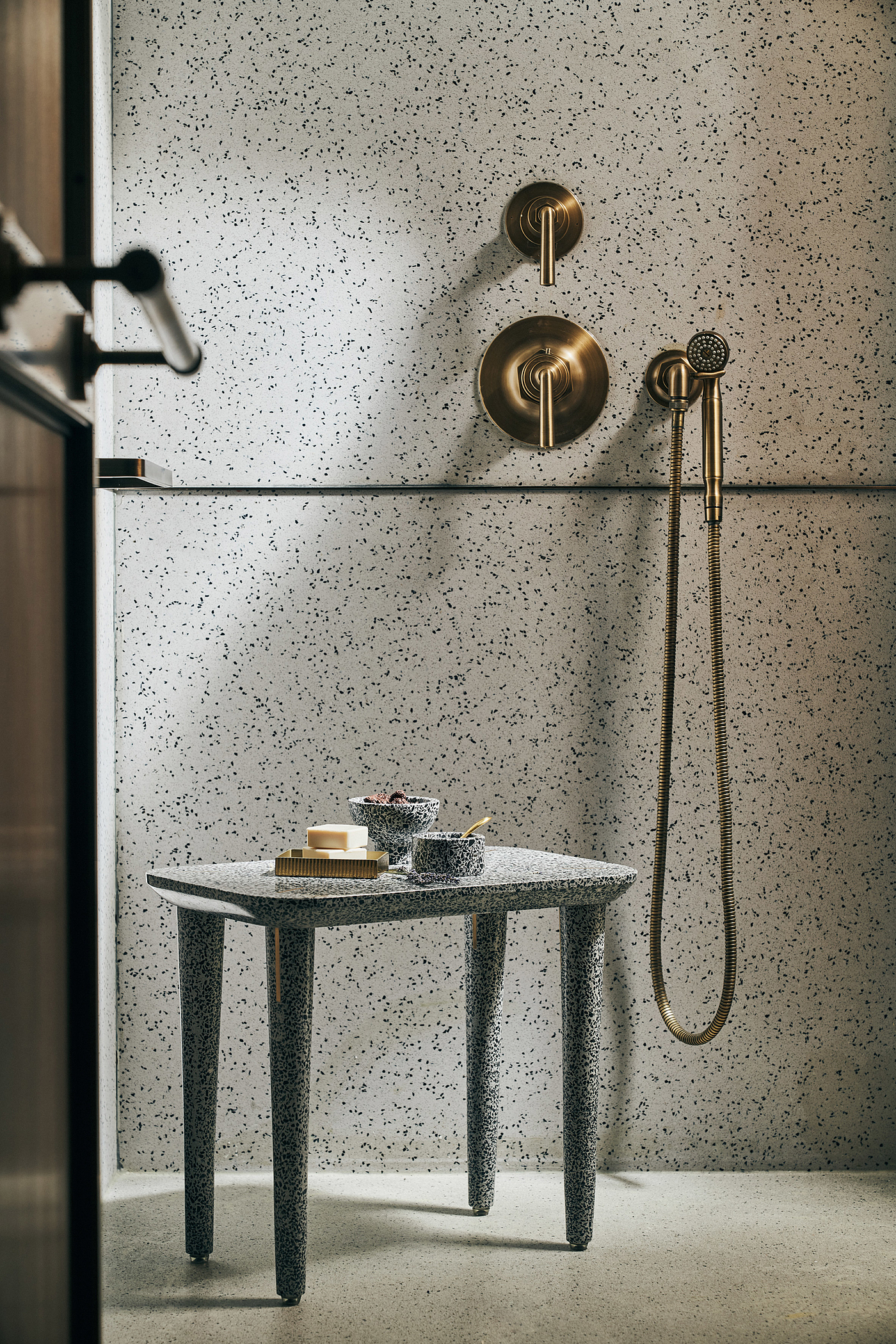 Flint，bathroom，Tableware design，Terrazzo，