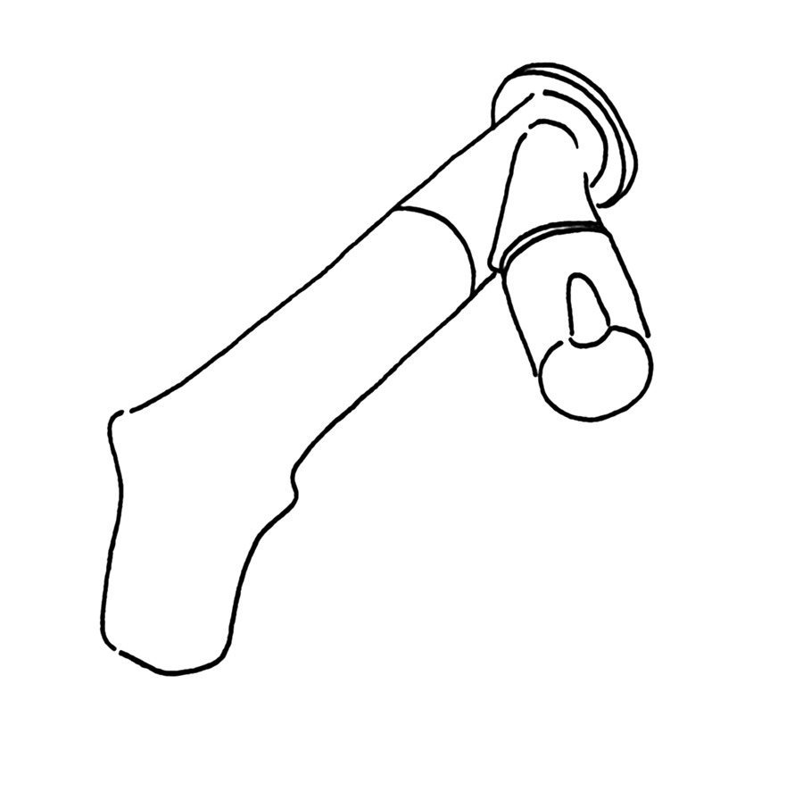 water tap，fold，Fold，Metal，