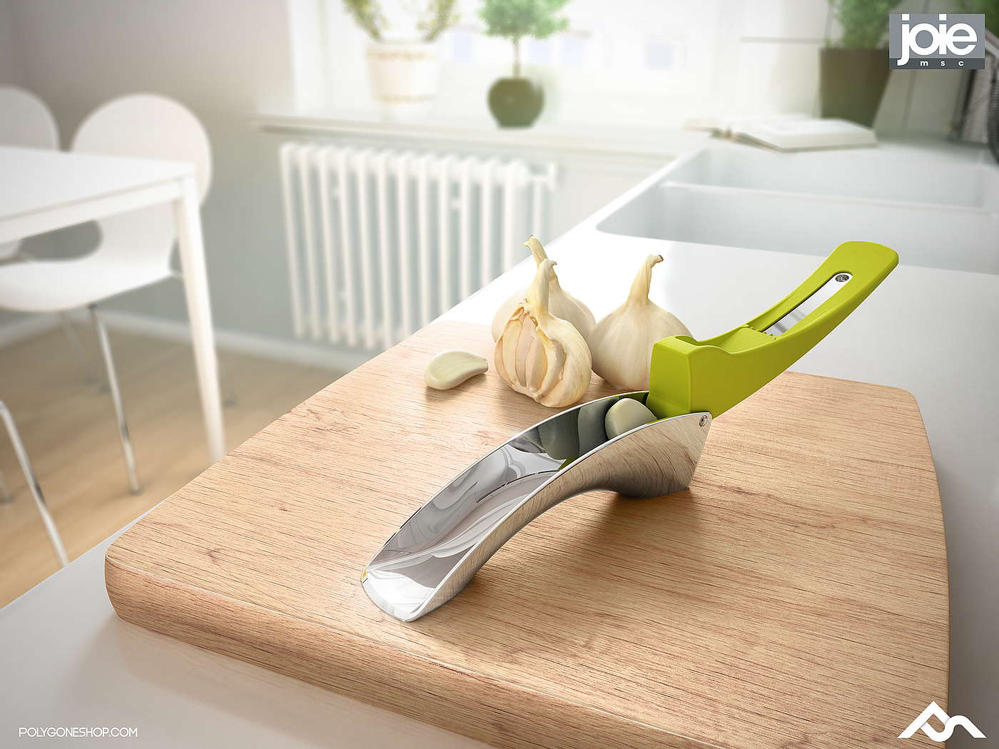 happy，Garlic peeler，Metal，