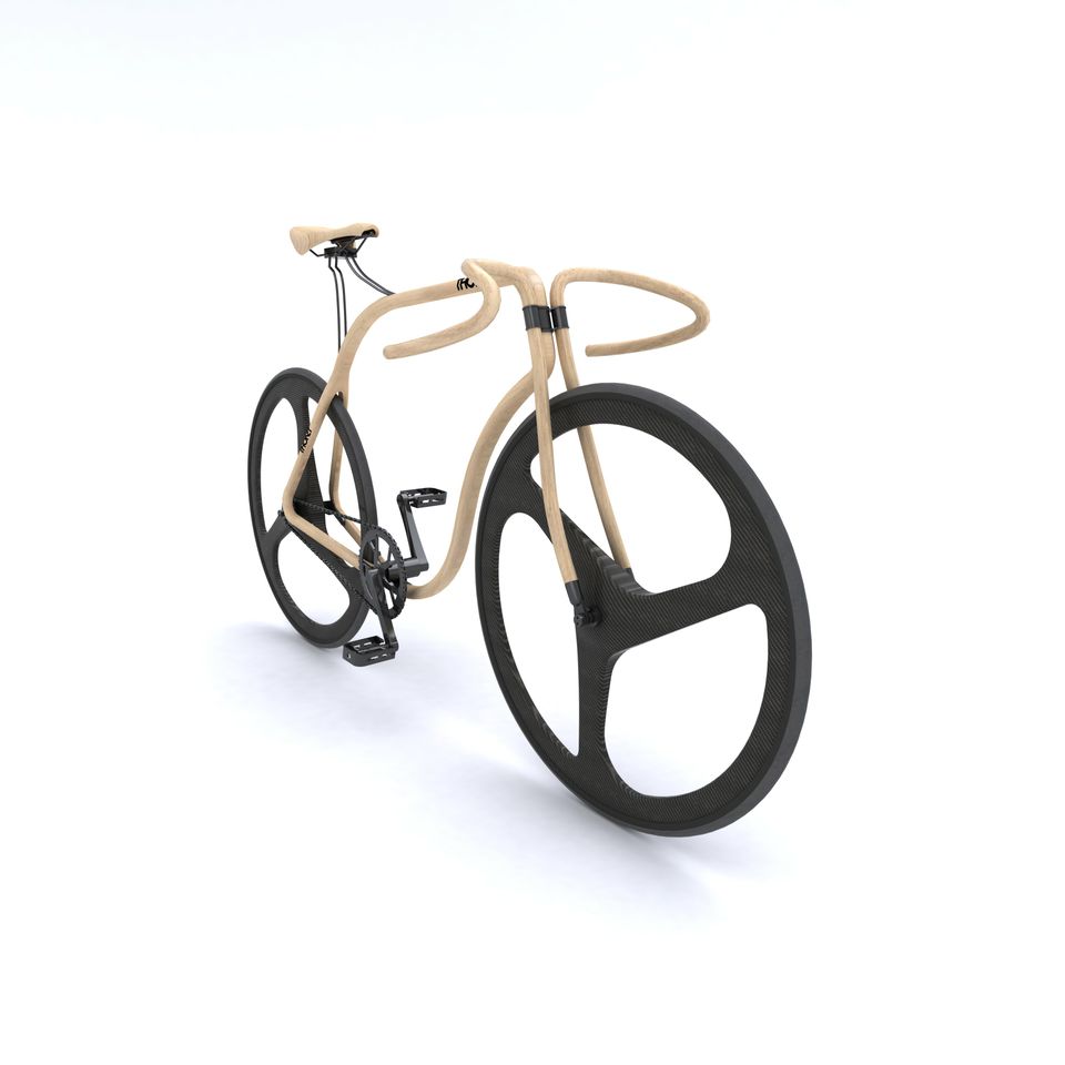 Thonet，concept，outdoors，Bicycle，Beech，carbon fibre，