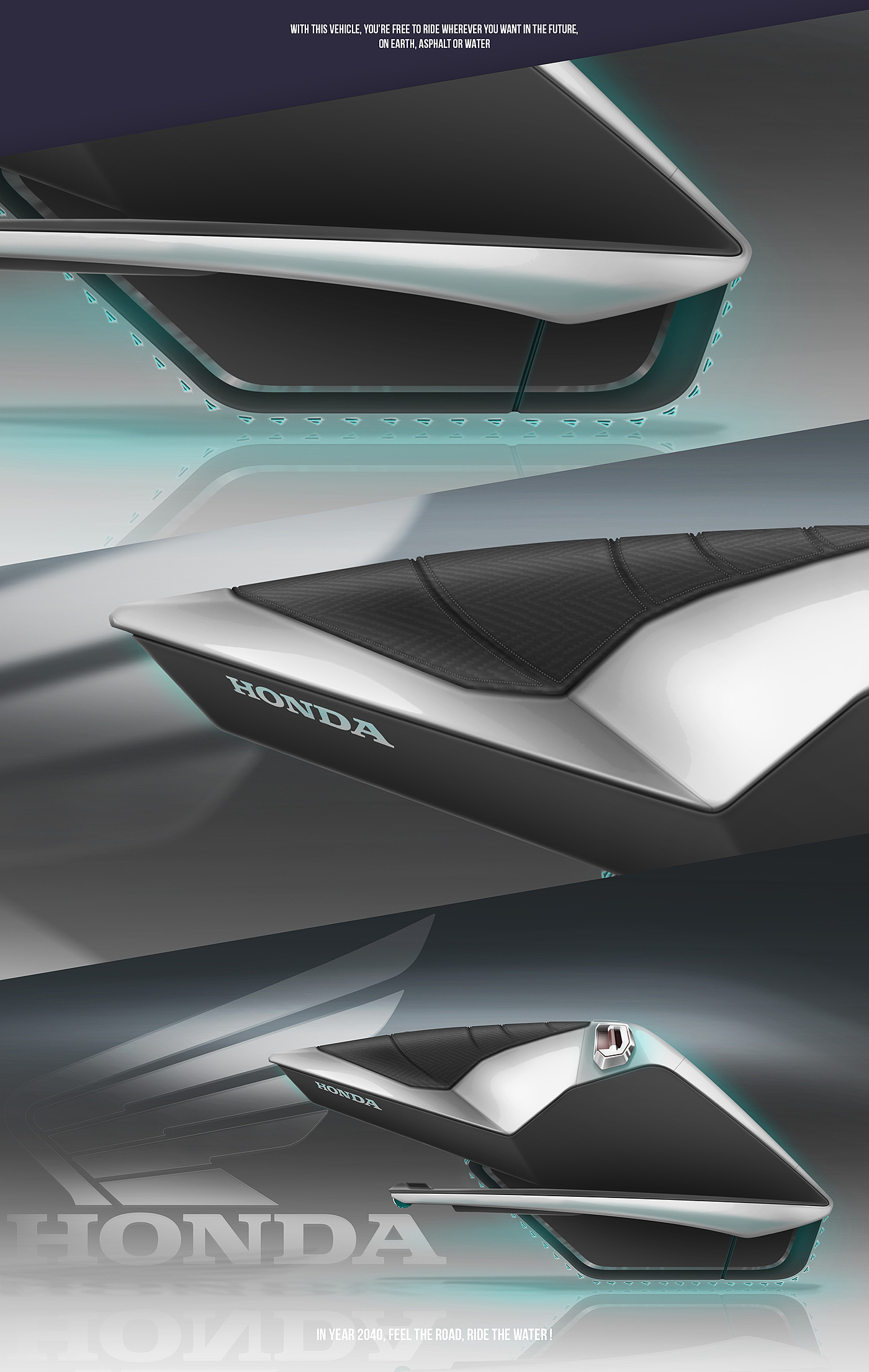 Concept Car，Automatic design，industrial design，Honda，Water motor，