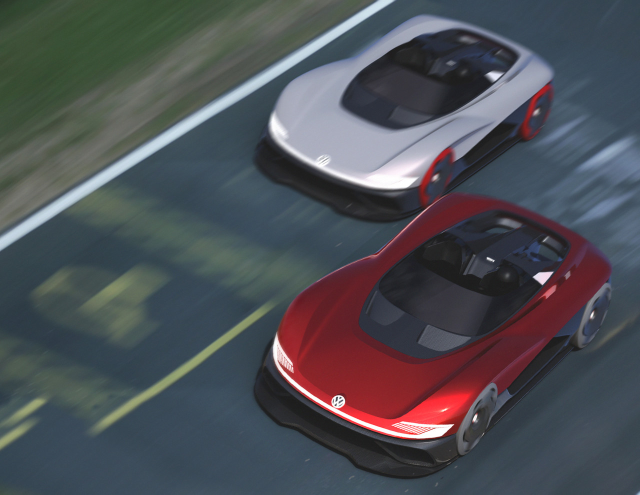 Shared electric vehicle，VOLKSWAGEN，Sports car，automobile，Electric sports car，