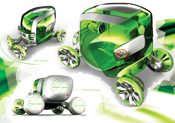 VOLKSWAGEN，Concept Car，environment protection，Future car，Black Technology，