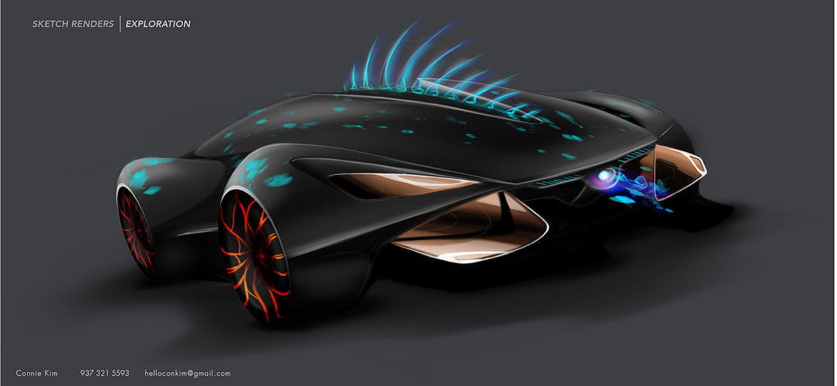 Automatic design，Future concept，Design of "fish"，Characteristics of dragon，Fashionable and beautiful，