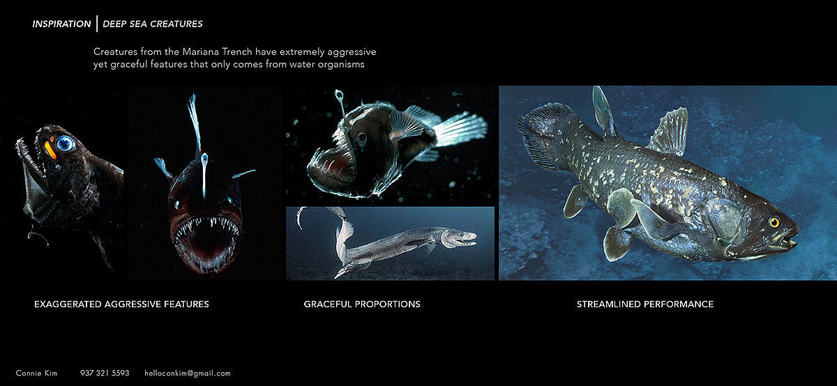 Automatic design，Future concept，Design of "fish"，Characteristics of dragon，Fashionable and beautiful，