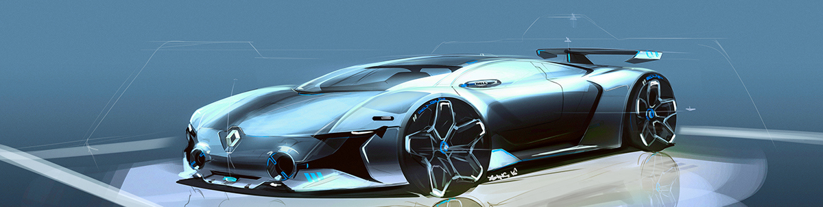 Automatic design，Hand drawn rendering，All kinds of transportation，Colorful，industrial design，