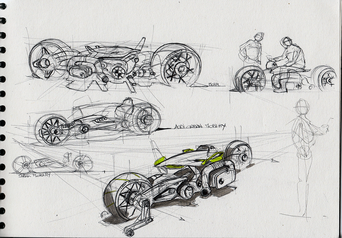 Automatic design，Hand drawn rendering，All kinds of transportation，Colorful，industrial design，