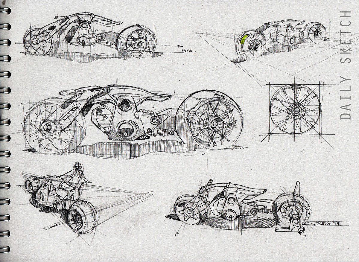 Automatic design，Hand drawn rendering，All kinds of transportation，Colorful，industrial design，