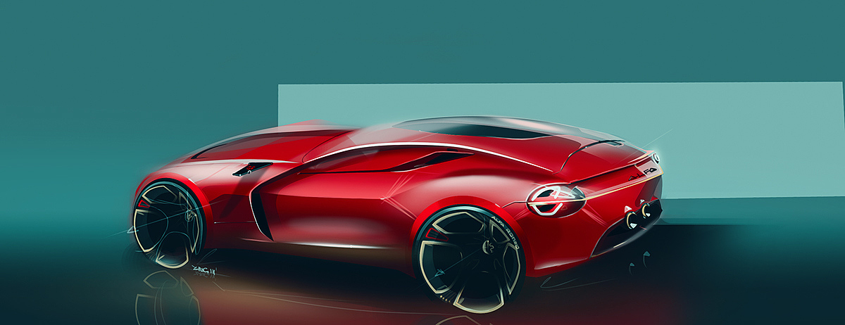 Automatic design，Hand drawn rendering，All kinds of transportation，Colorful，industrial design，