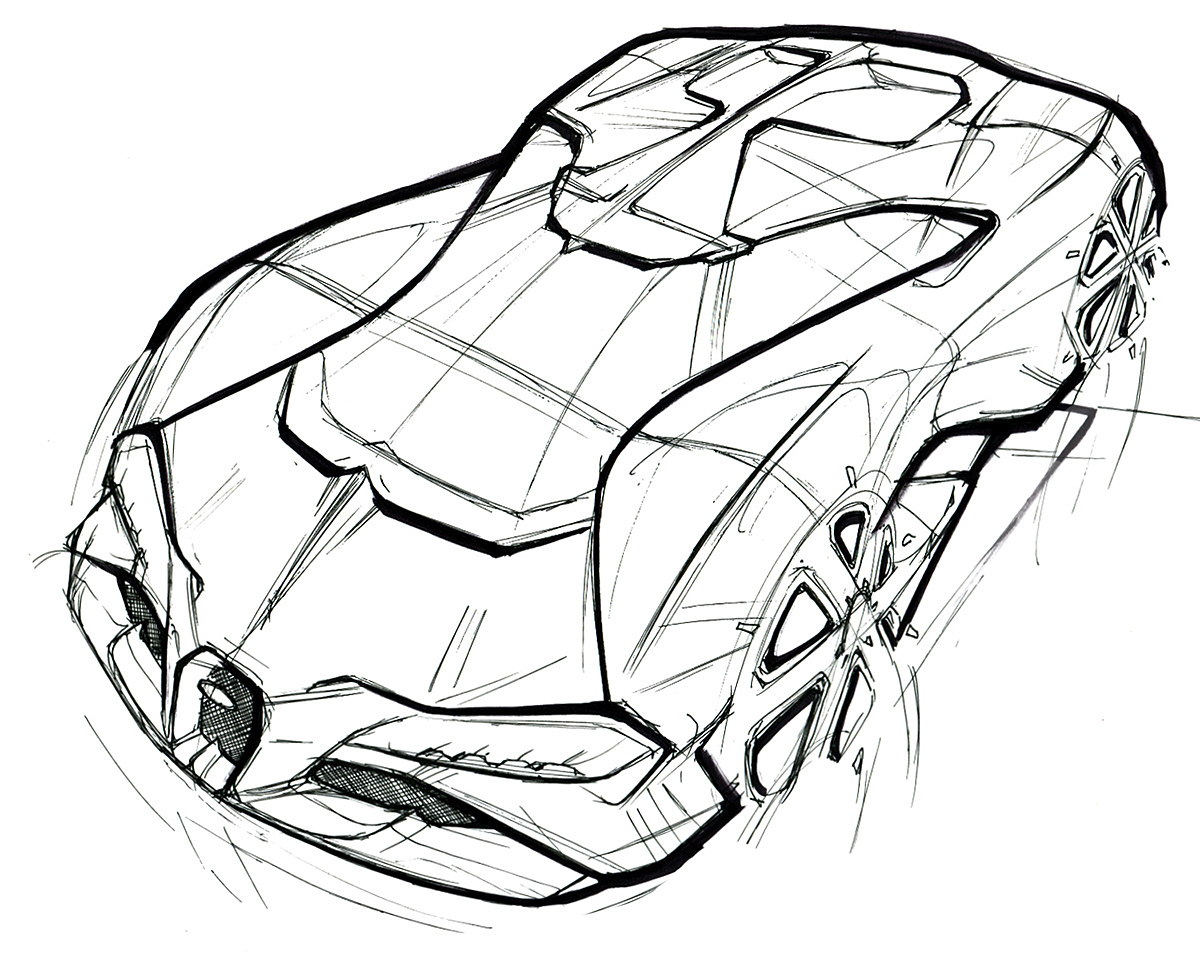 Automatic design，Hand drawn，fashion，Traffic design，industrial design，
