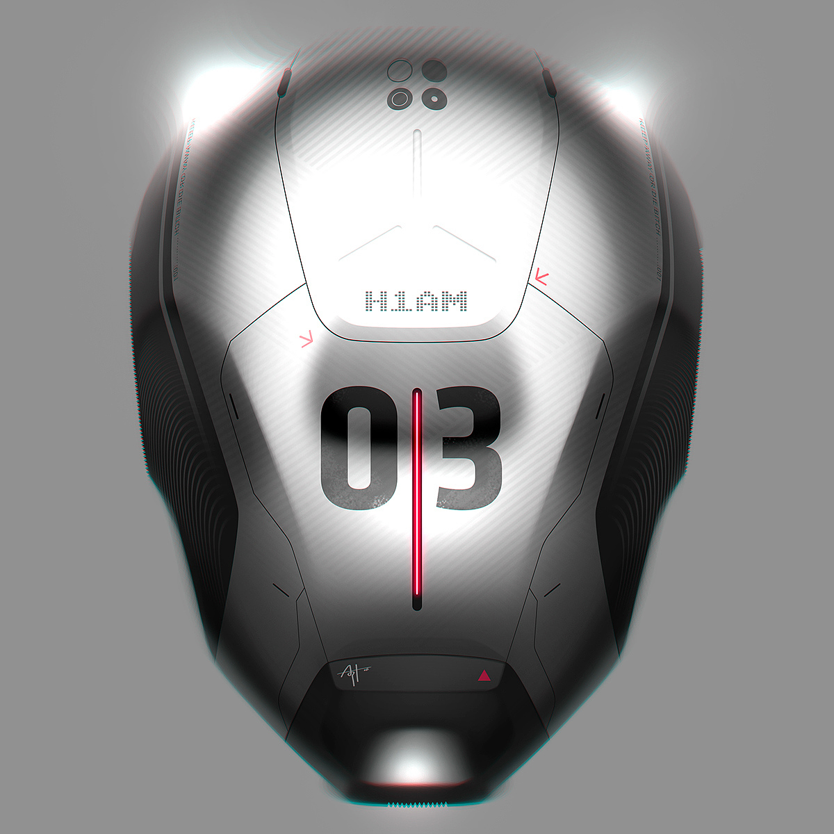 Sense of science and technology，Hand drawn concept，Metallic texture，Fashionable and handsome，Industrial modeling，