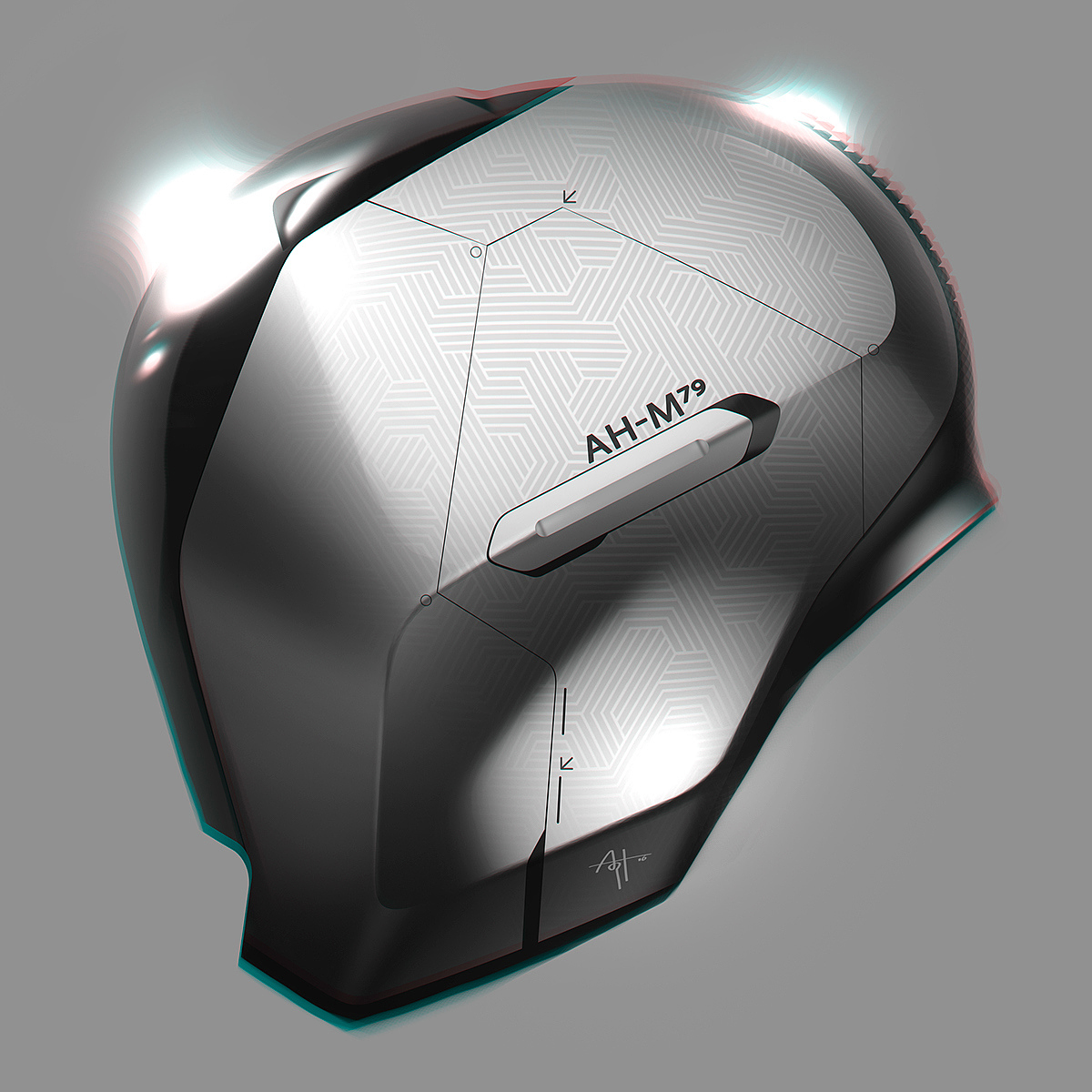 Sense of science and technology，Hand drawn concept，Metallic texture，Fashionable and handsome，Industrial modeling，