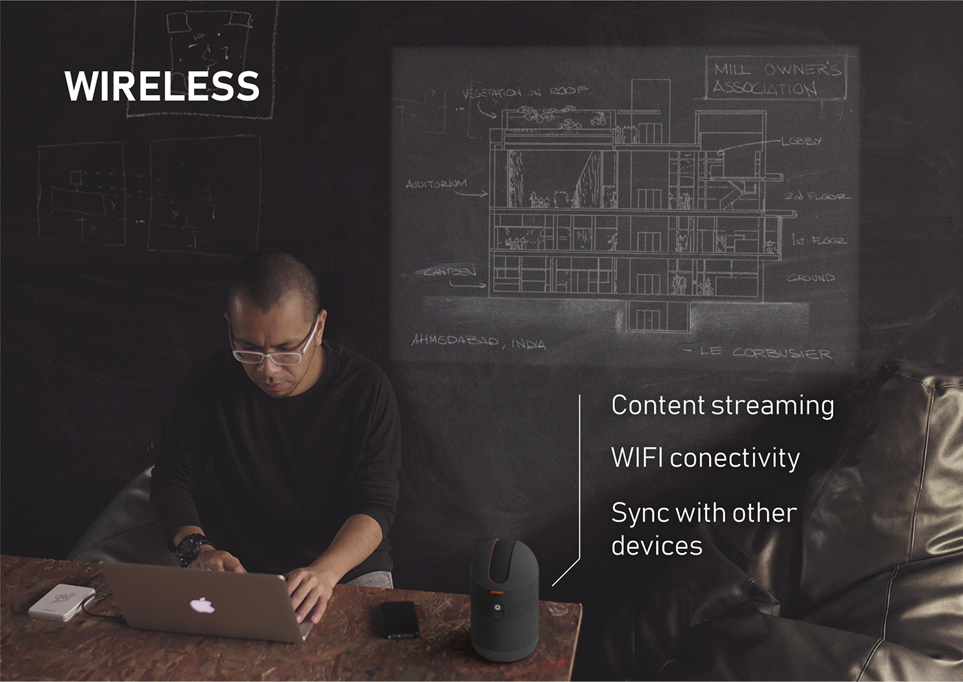 Projector，portable projector ，product design，industrial design，Office Supplies，Housewear & Furnishings，