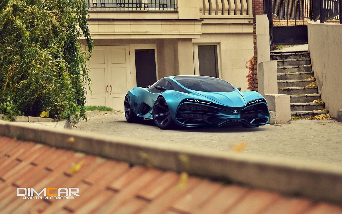Super car，Sharp shape，high velocity，Excellent performance，Concept sports car，