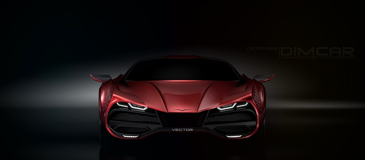 Super car，Sharp shape，high velocity，Excellent performance，Concept sports car，