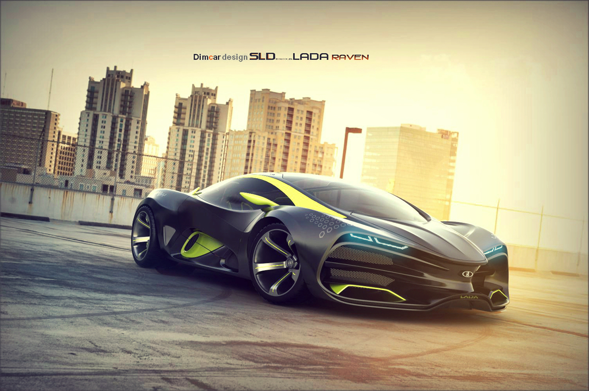 Super car，Sharp shape，high velocity，Excellent performance，Concept sports car，