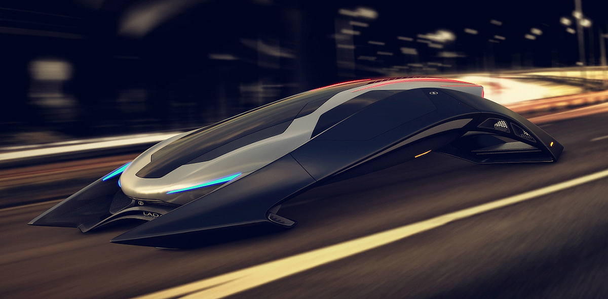 Super car，Sharp shape，high velocity，Excellent performance，Concept sports car，