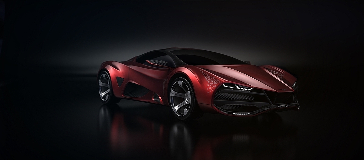 Super car，Sharp shape，high velocity，Excellent performance，Concept sports car，