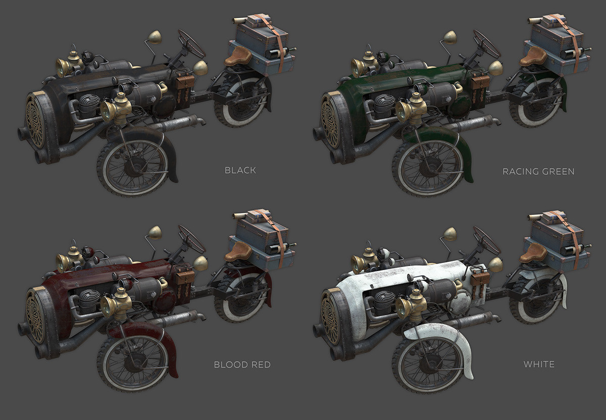 Game design，industrial design，Classical modeling，Retro style，Concept Car，