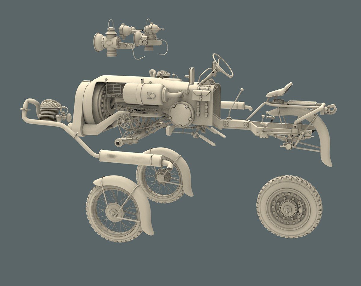 Game design，industrial design，Classical modeling，Retro style，Concept Car，