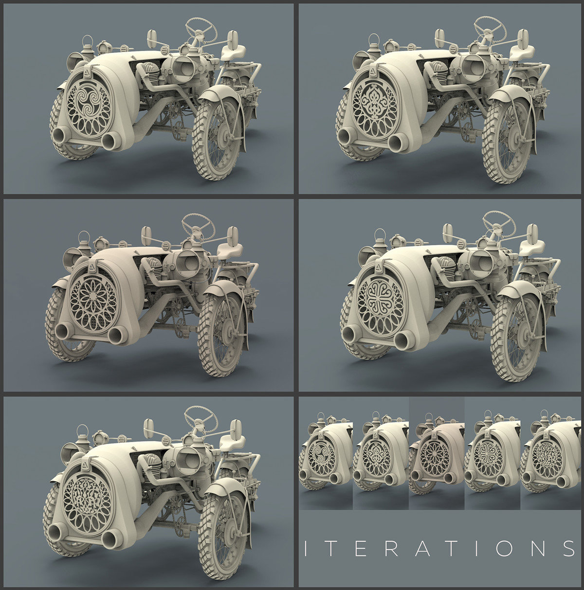 Game design，industrial design，Classical modeling，Retro style，Concept Car，