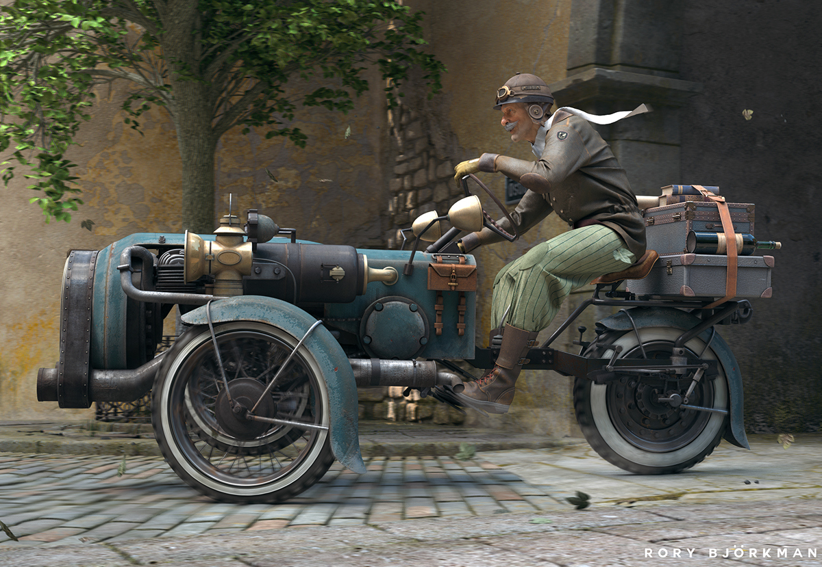 Game design，industrial design，Classical modeling，Retro style，Concept Car，