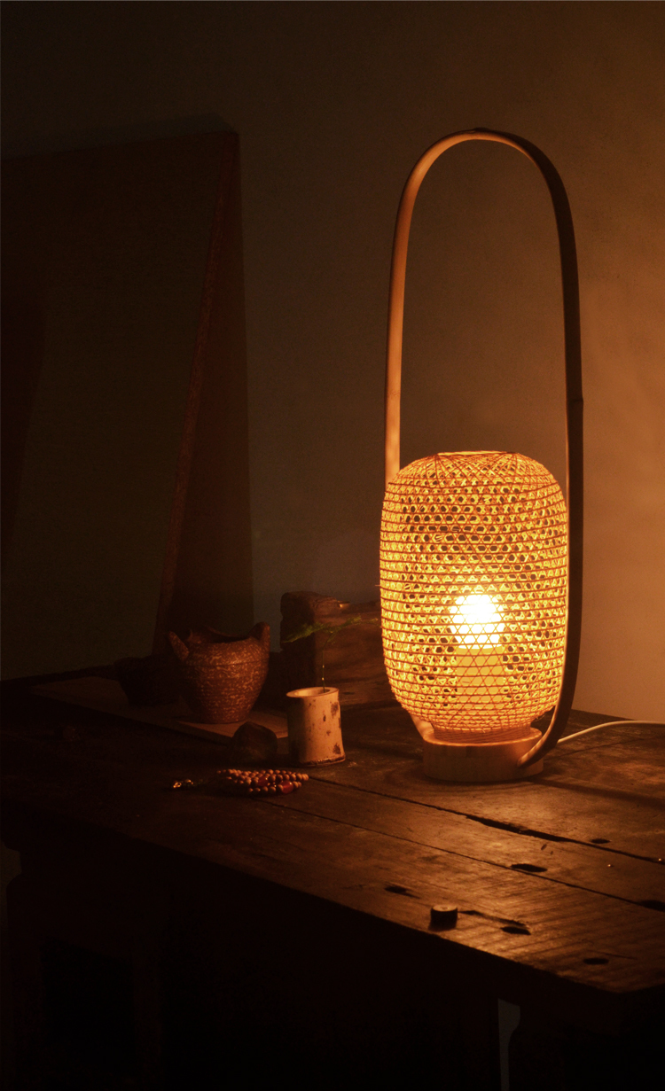 Bamboo lamp，Bamboo design，Traditional craft，Bamboo weaving technology，