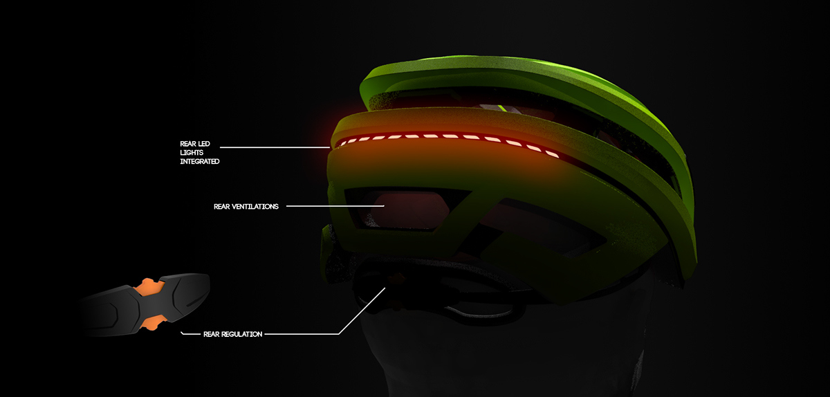 concept，Bicycle，highway，Helmet，Cool，