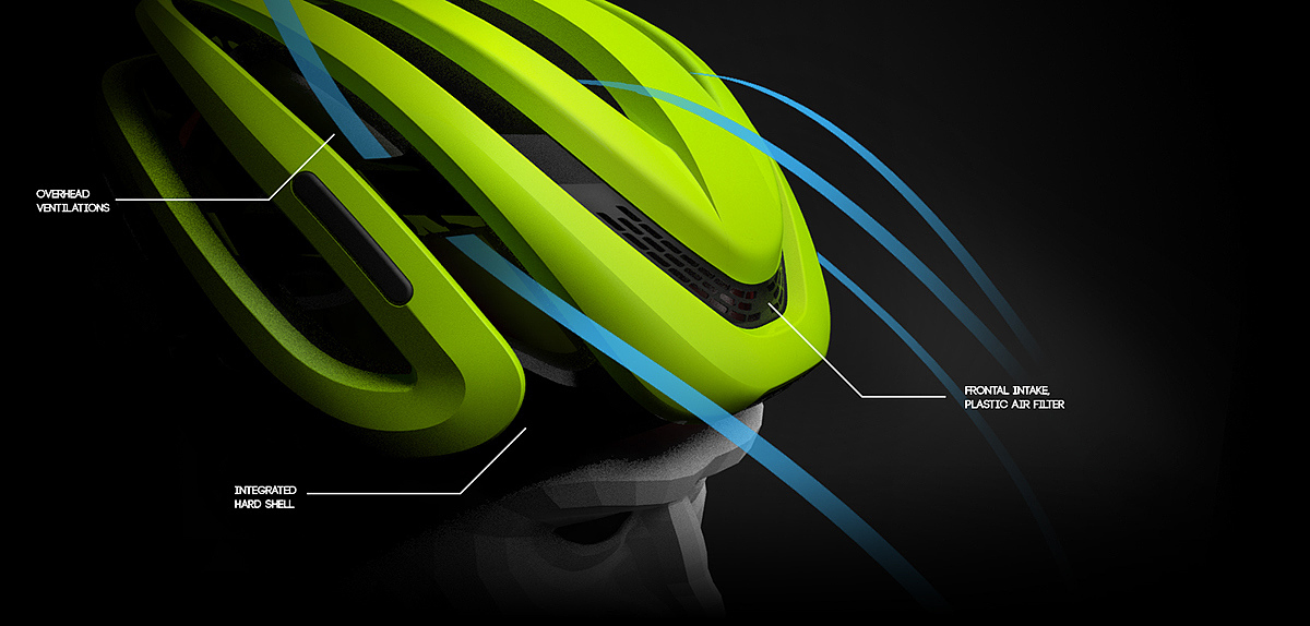 concept，Bicycle，highway，Helmet，Cool，