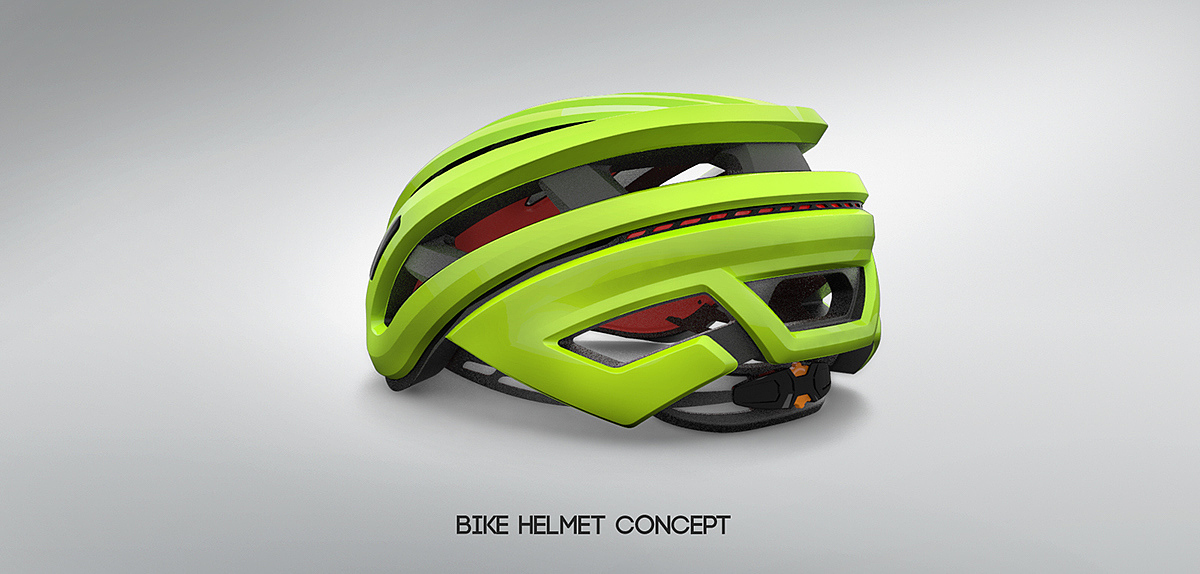 concept，Bicycle，highway，Helmet，Cool，