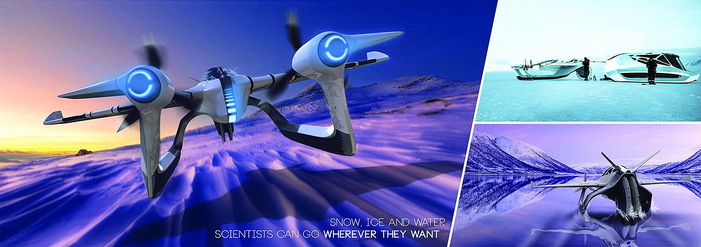 outdoors，aircraft，automobile，Antarctic scientific research，Extreme environment，