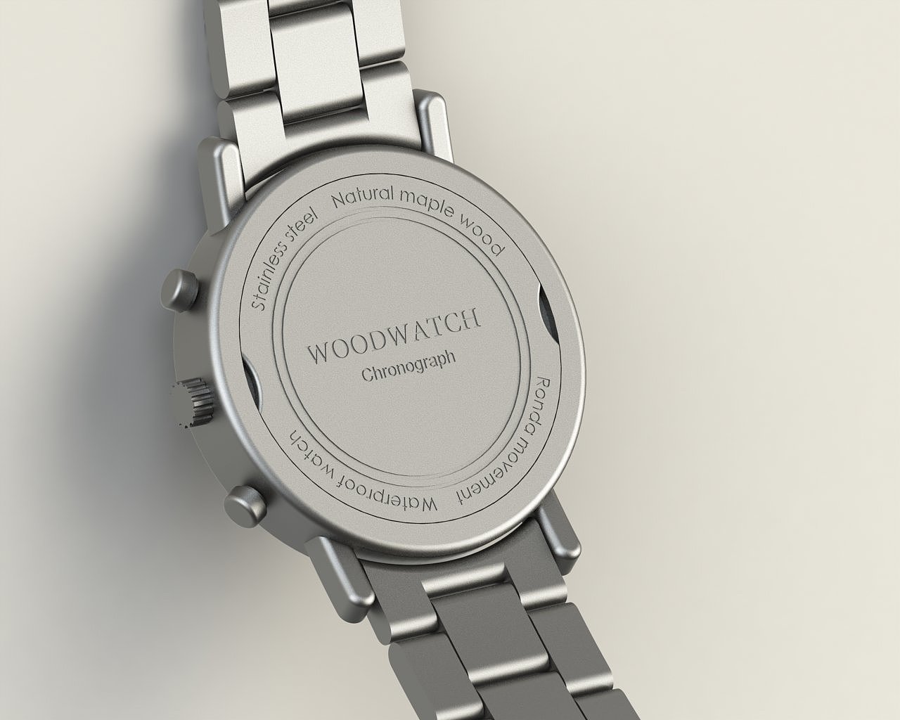 WOODWATCH，Netherlands，concept，Wrist watch，modeling，Render，Wooden Watch，