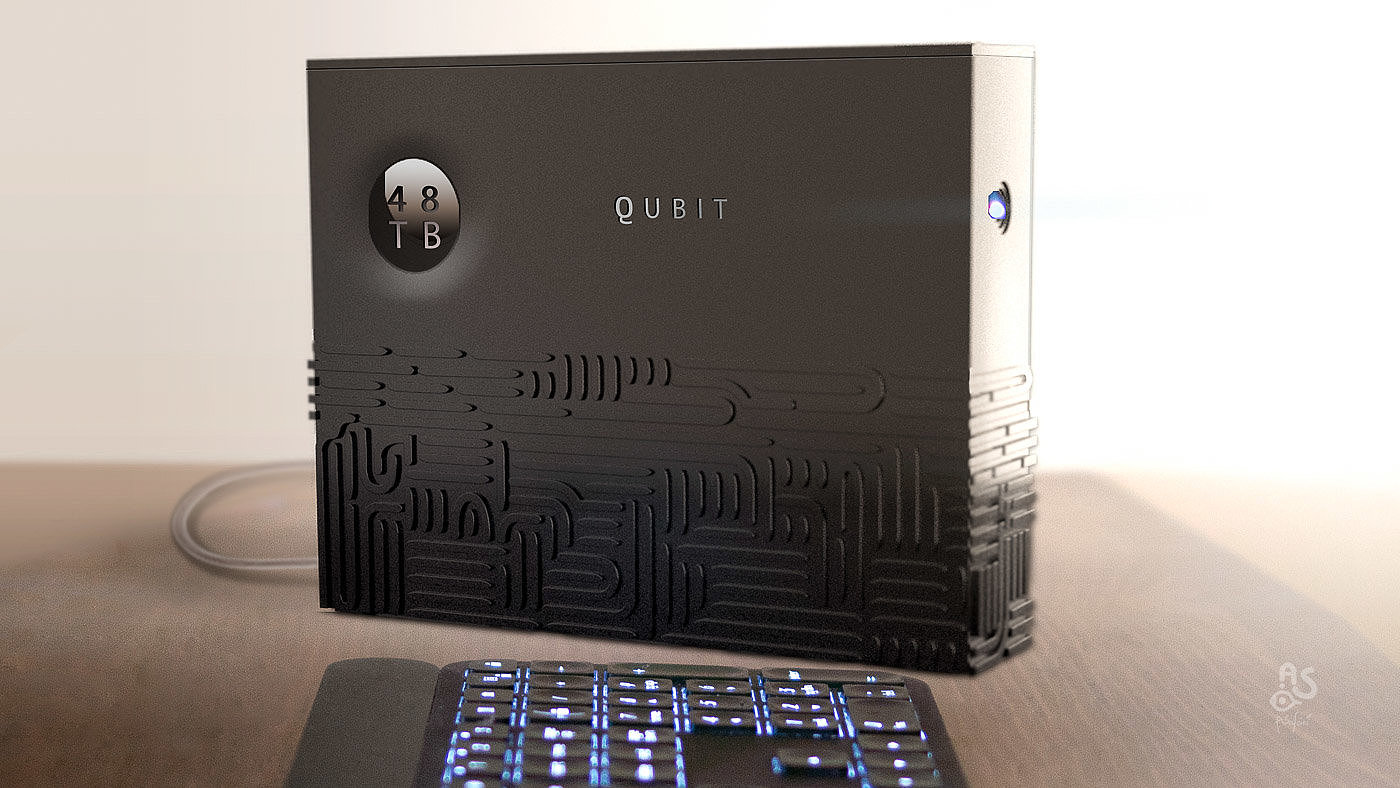 QUBIT，Chassis，computer，Digital，