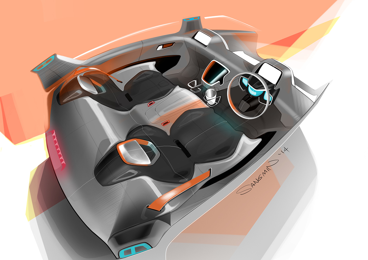 Vintage car，Future car，Four seats，Concept Car，