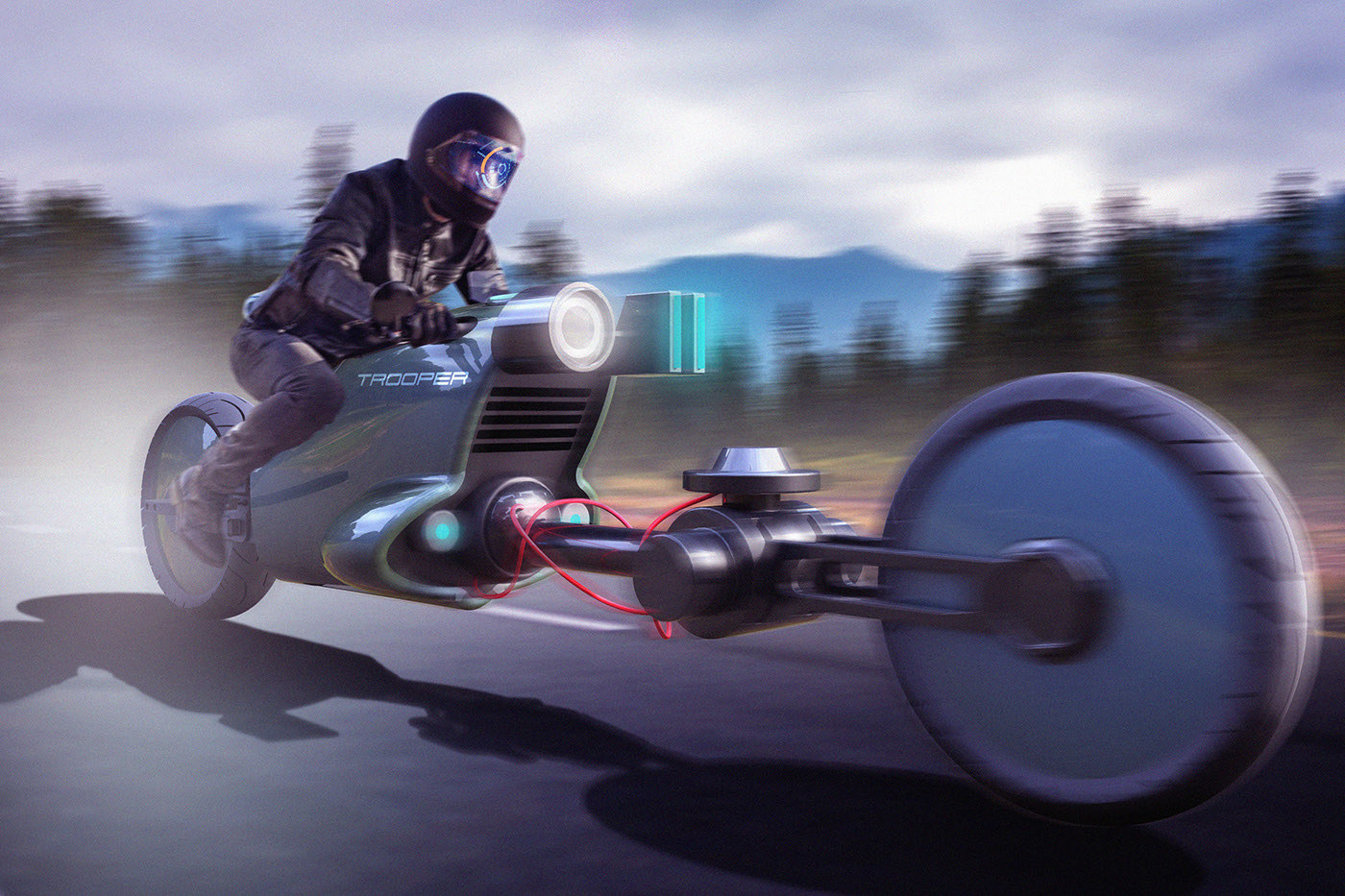 高科技概念摩托车