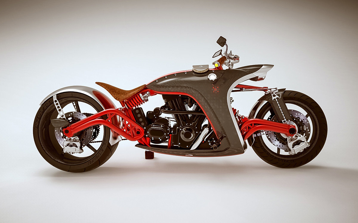 bike67机械复古摩托设计